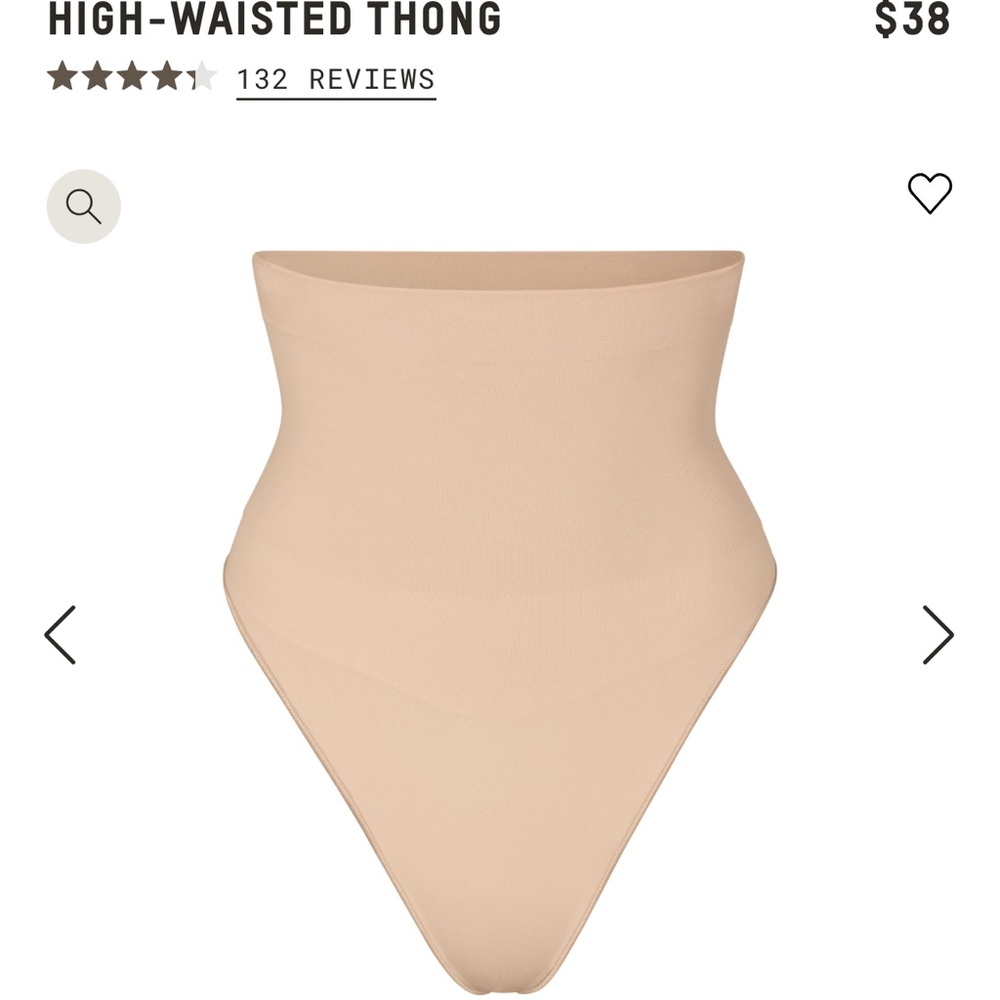 SKIMS High-Waisted Thong - Nude